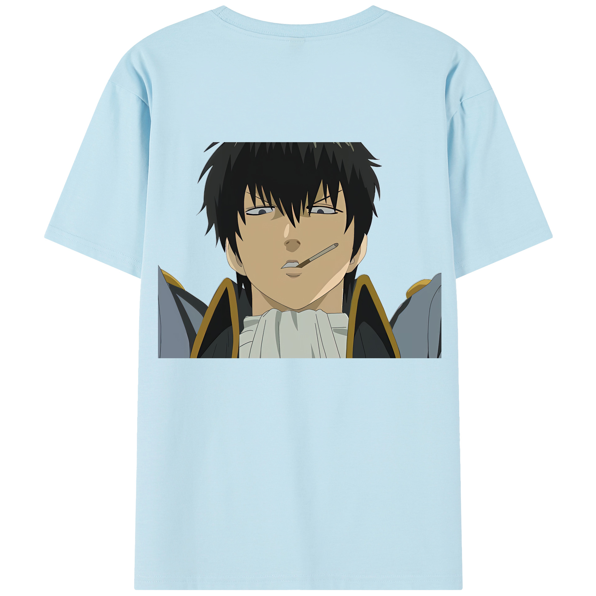（画像用） ぎんたま 坂田銀時（さかたぎんとき） 神楽 志村新八（しむら しんぱち） GINTAMA Sakata Gintoki Kagura Shimura Shinpachi 綿100％半袖Tシャツ（背面プリント）